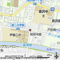 菖蒲橋周辺の地図