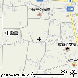 長野県伊那市東春近中殿島2458周辺の地図