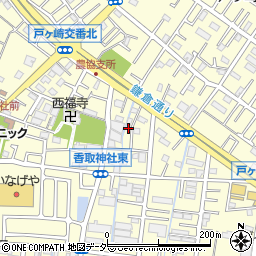 埼玉県三郷市戸ヶ崎2丁目89周辺の地図