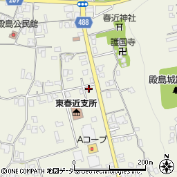 長野県伊那市東春近中殿島1850周辺の地図