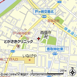 埼玉県三郷市戸ヶ崎2丁目34-15周辺の地図