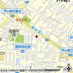 埼玉県三郷市戸ヶ崎2丁目95周辺の地図