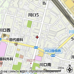 埼玉県川口市川口周辺の地図