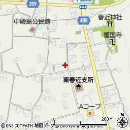 長野県伊那市東春近中殿島1807周辺の地図