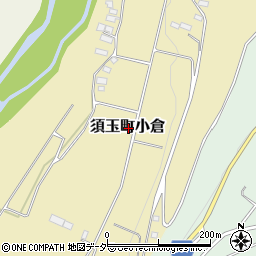 山梨県北杜市須玉町小倉周辺の地図