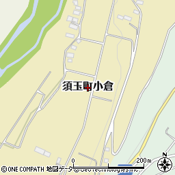 山梨県北杜市須玉町小倉周辺の地図