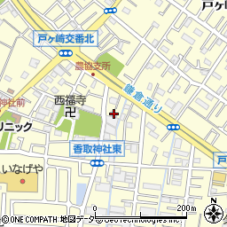 埼玉県三郷市戸ヶ崎2丁目76周辺の地図