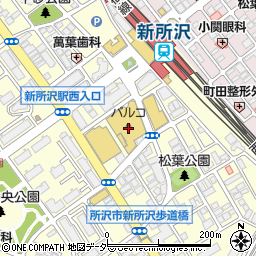 パルコ新所沢店　島村楽器周辺の地図