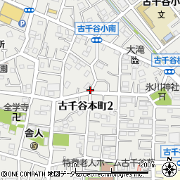 東京都足立区古千谷本町周辺の地図