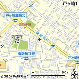 埼玉県三郷市戸ヶ崎2丁目93-2周辺の地図