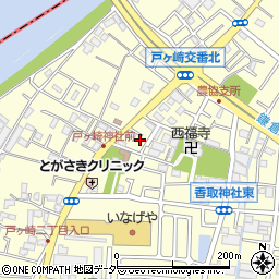 埼玉県三郷市戸ヶ崎2丁目20周辺の地図