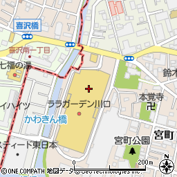 スタジオアリス　ララガーデン川口店周辺の地図