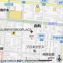 埼玉県戸田市南町周辺の地図