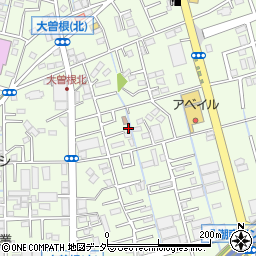 埼玉県八潮市大曽根824-1周辺の地図