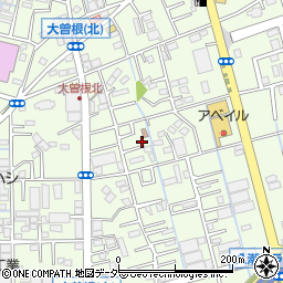 埼玉県八潮市大曽根824-2周辺の地図