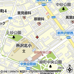埼玉県所沢市緑町周辺の地図