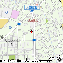 埼玉県八潮市大曽根1100-1周辺の地図