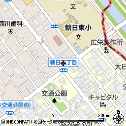 ファミリーマート川口朝日店周辺の地図