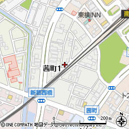 埼玉県八潮市茜町周辺の地図