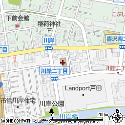 戸田市役所　障害者福祉会館心身障害者福祉センター周辺の地図