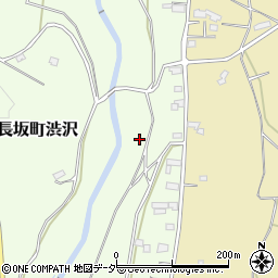 山梨県北杜市長坂町渋沢周辺の地図