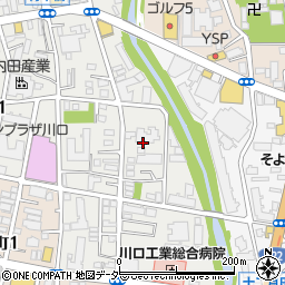 埼玉県川口市青木1丁目21周辺の地図