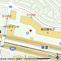 株式会社伊藤楽器ヤマハ音楽教室牧の原モアセンター周辺の地図