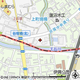 セブンイレブン草加谷塚上町店周辺の地図