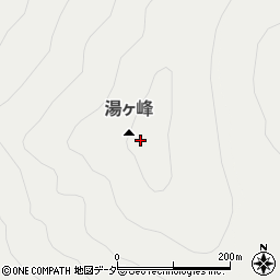 湯ケ峰周辺の地図