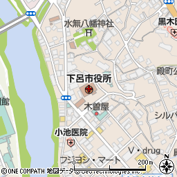 岐阜県下呂市周辺の地図