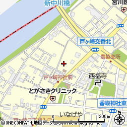 埼玉県三郷市戸ヶ崎2280周辺の地図