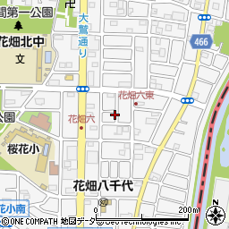 東京都足立区花畑6丁目周辺の地図