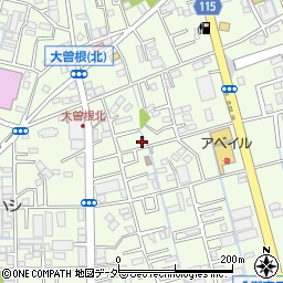 埼玉県八潮市大曽根830-1周辺の地図