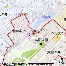 松戸市六実高柳老人福祉センター周辺の地図