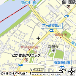 埼玉県三郷市戸ヶ崎2281周辺の地図