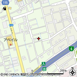 埼玉県八潮市大曽根611周辺の地図