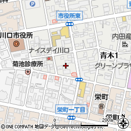 埼玉県川口市青木1丁目5周辺の地図