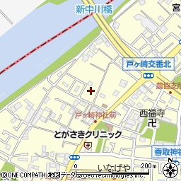 埼玉県三郷市戸ヶ崎2267-13周辺の地図