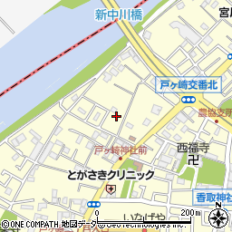 埼玉県三郷市戸ヶ崎2267-12周辺の地図