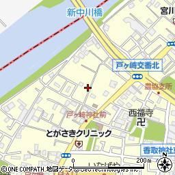 埼玉県三郷市戸ヶ崎2269周辺の地図