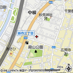 千葉県松戸市中根518周辺の地図