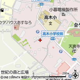 千葉県松戸市金ケ作126周辺の地図