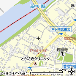 埼玉県三郷市戸ヶ崎2267-7周辺の地図