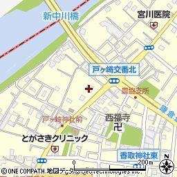 埼玉県三郷市戸ヶ崎2283周辺の地図