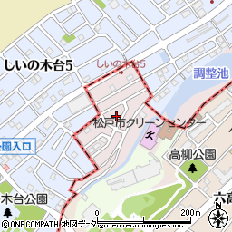 千葉県松戸市高柳新田周辺の地図