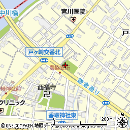 戸ヶ崎中央公園トイレ周辺の地図