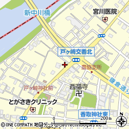 埼玉県三郷市戸ヶ崎2291周辺の地図