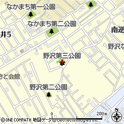 野沢第三公園周辺の地図