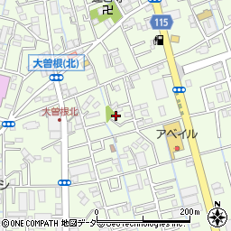 埼玉県八潮市大曽根774-3周辺の地図
