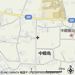 長野県伊那市東春近中殿島1727周辺の地図